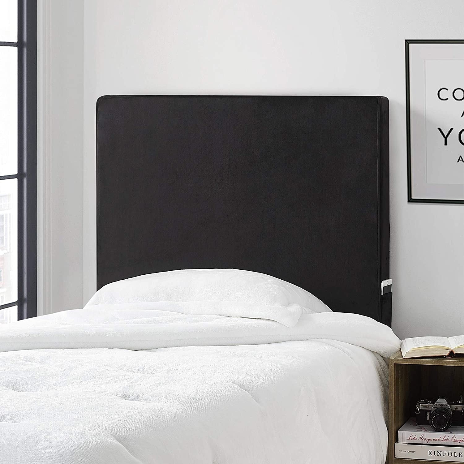 University Transitional Plush Cushioned Dorm Headboard