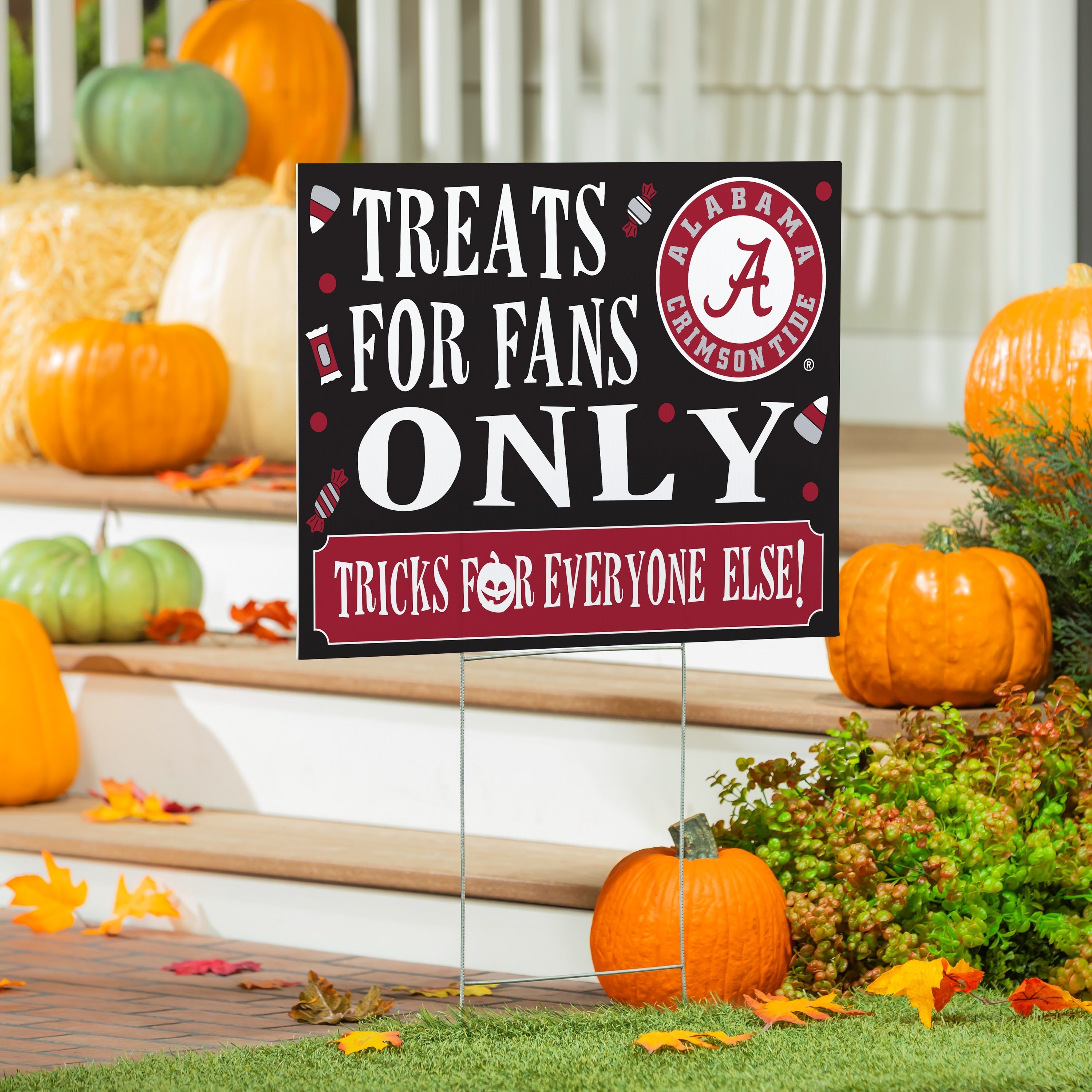 University Of Alabama Yard Sign Halloween Treats For Fans