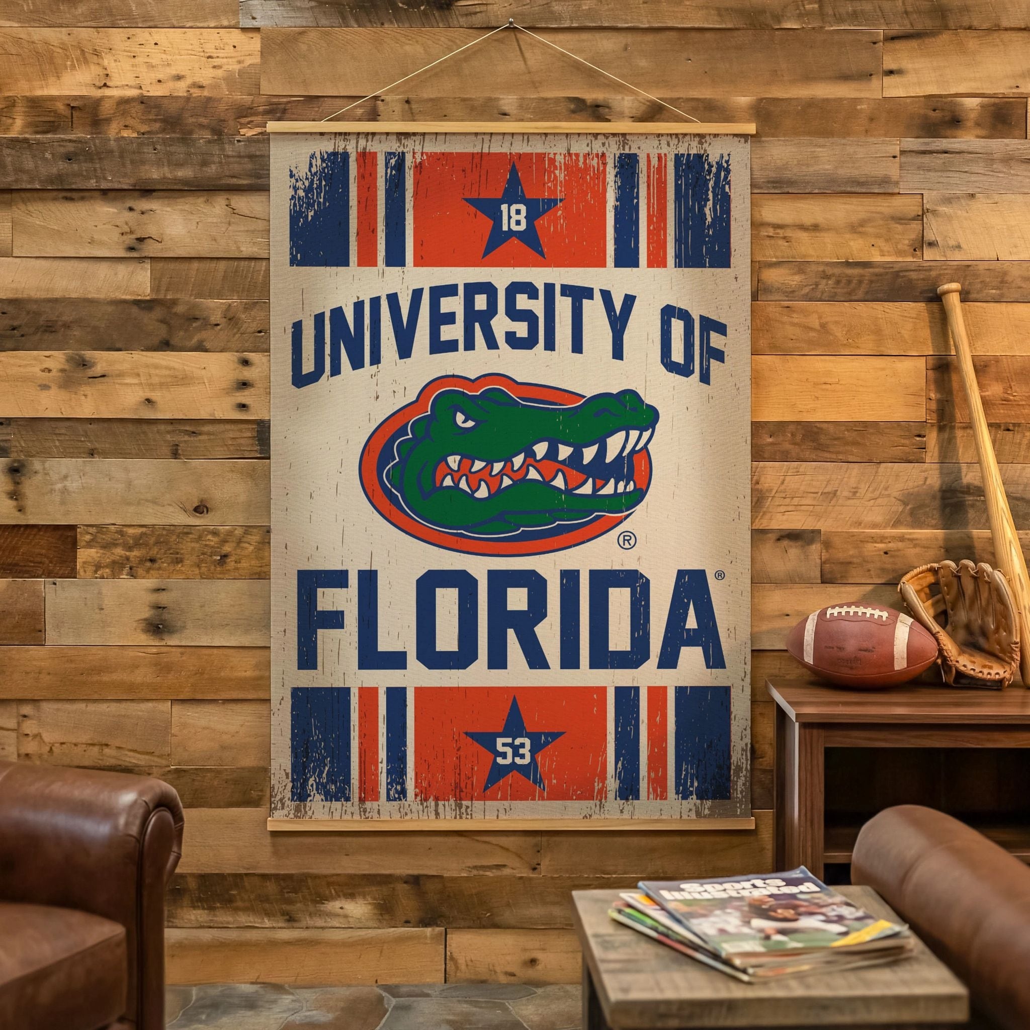 University Of Florida Canvas Wall Tapestry