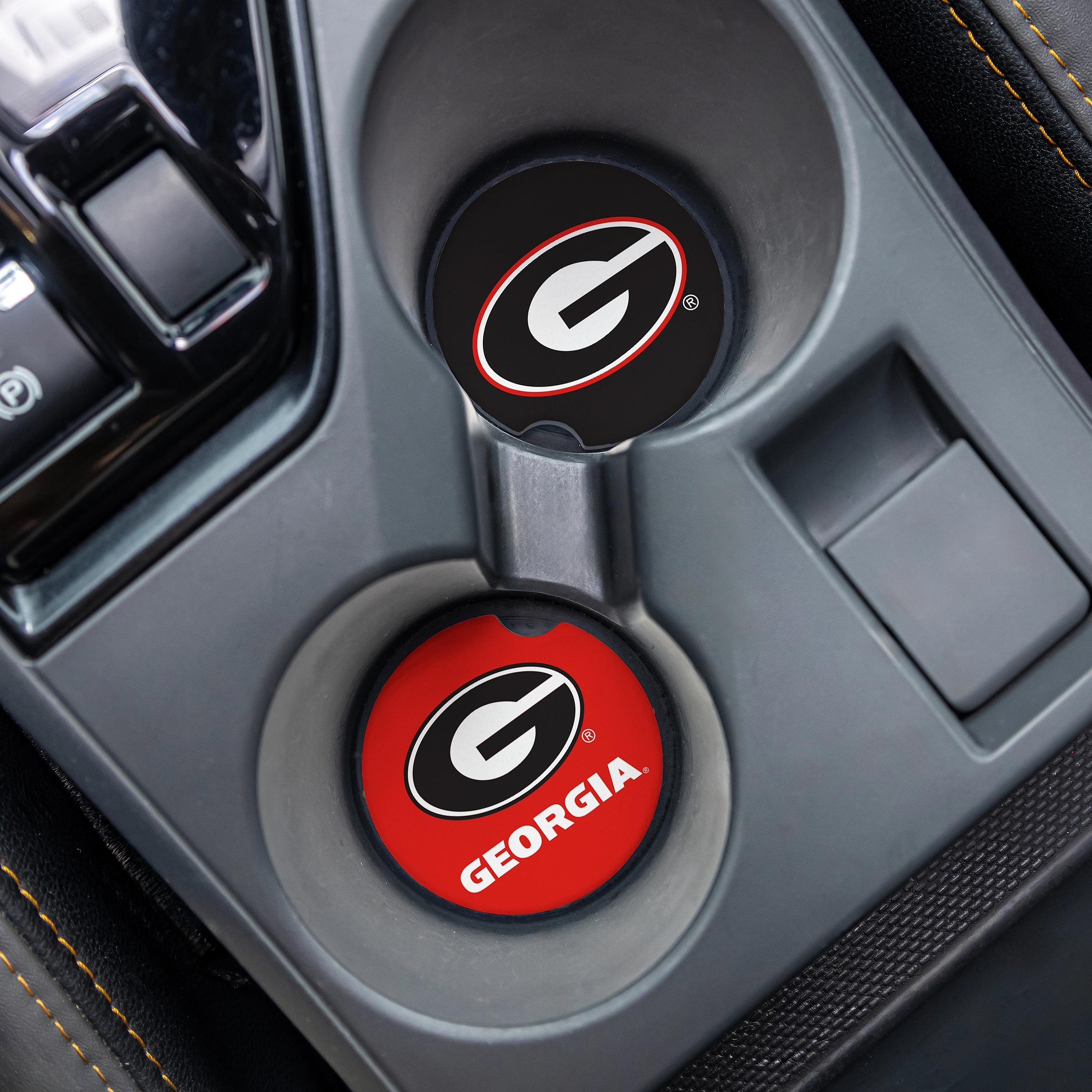 University Of Georgia 4 Piece Ceramic Car Coaster Set