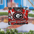 University Of Georgia Yard Sign Happy Holidays 24 X 18