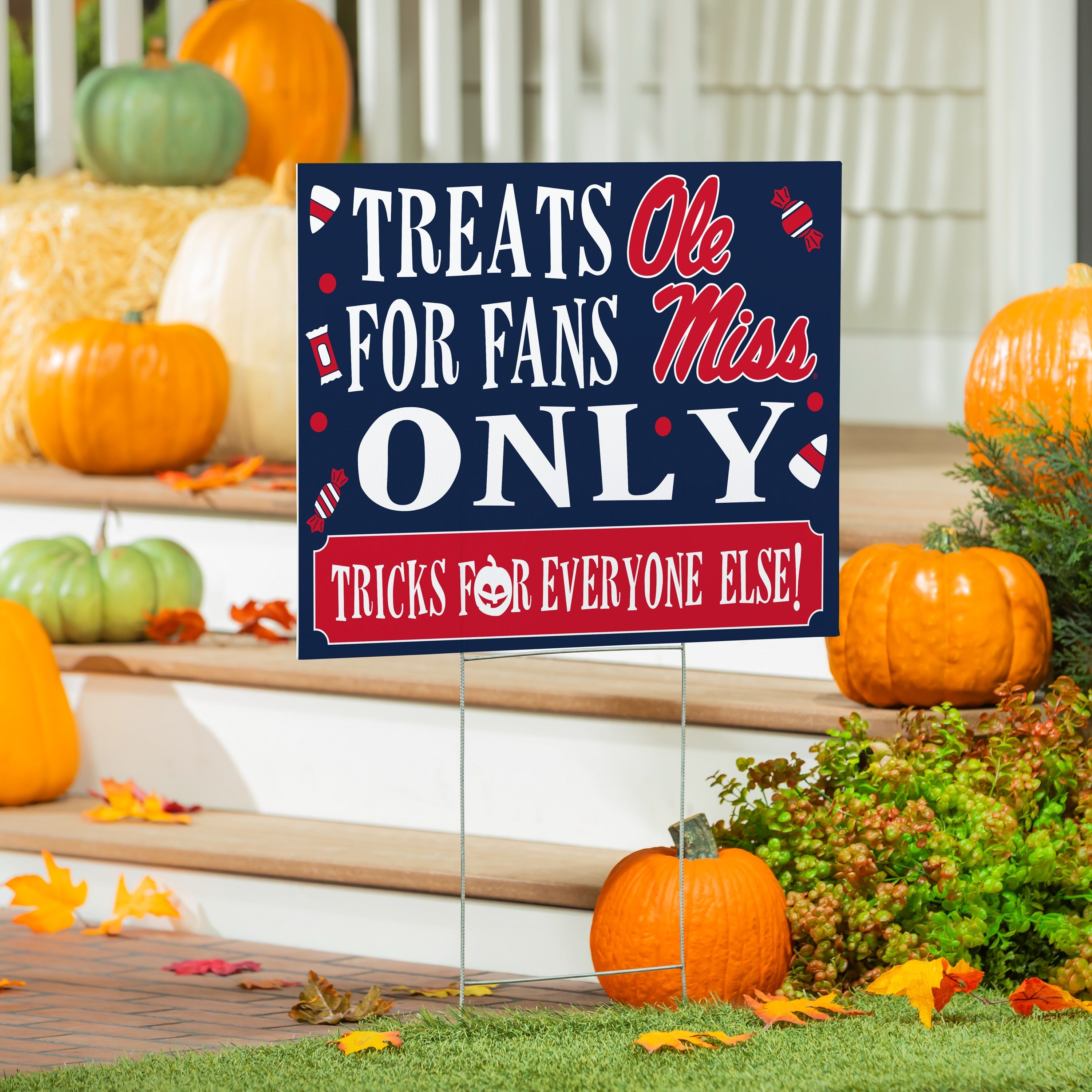 University Of Mississippi Yard Sign Halloween Treats For Fans