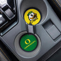 University Of Oregon 4 Piece Ceramic Car Coaster Set
