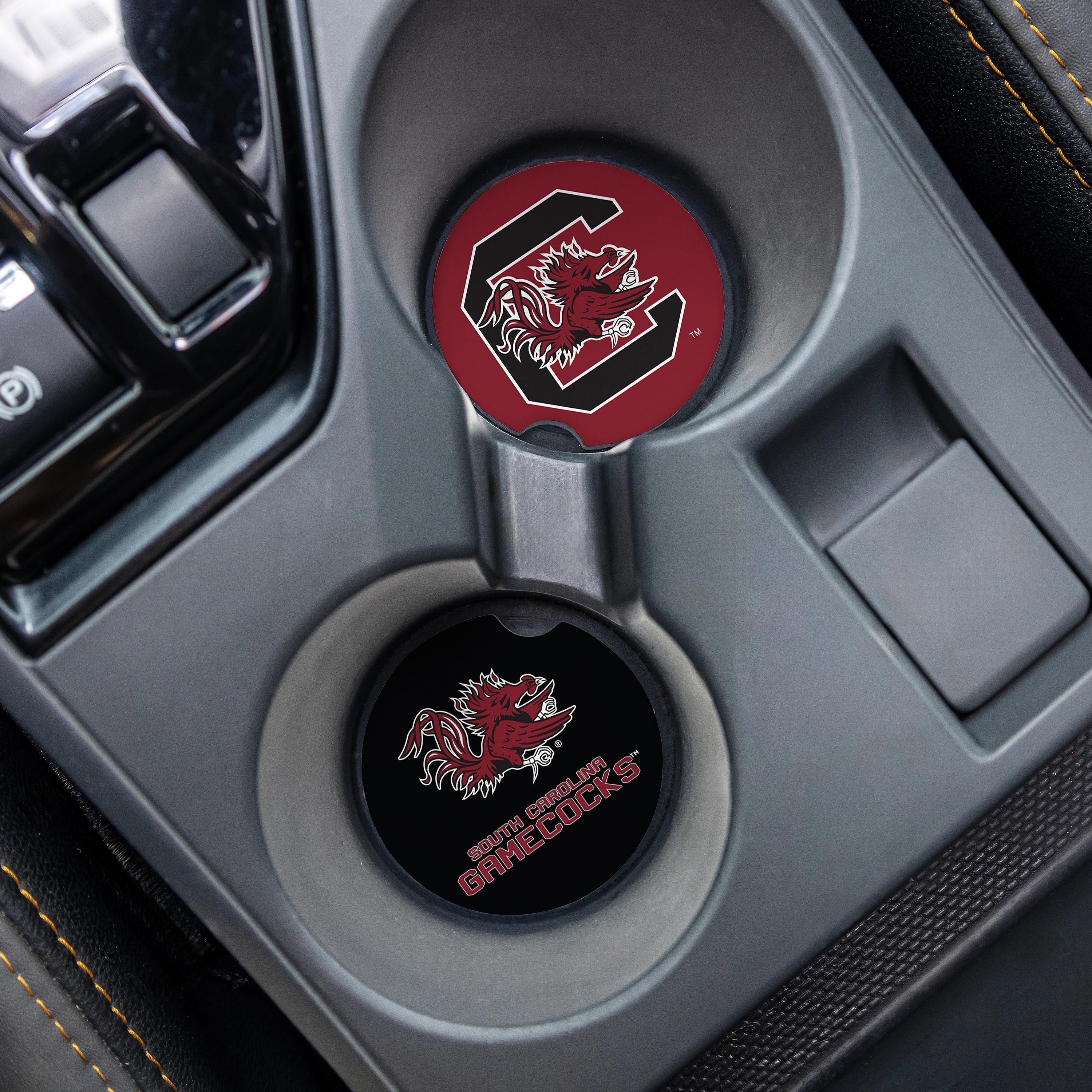 University Of South Carolina 4 Piece Ceramic Car Coaster Set