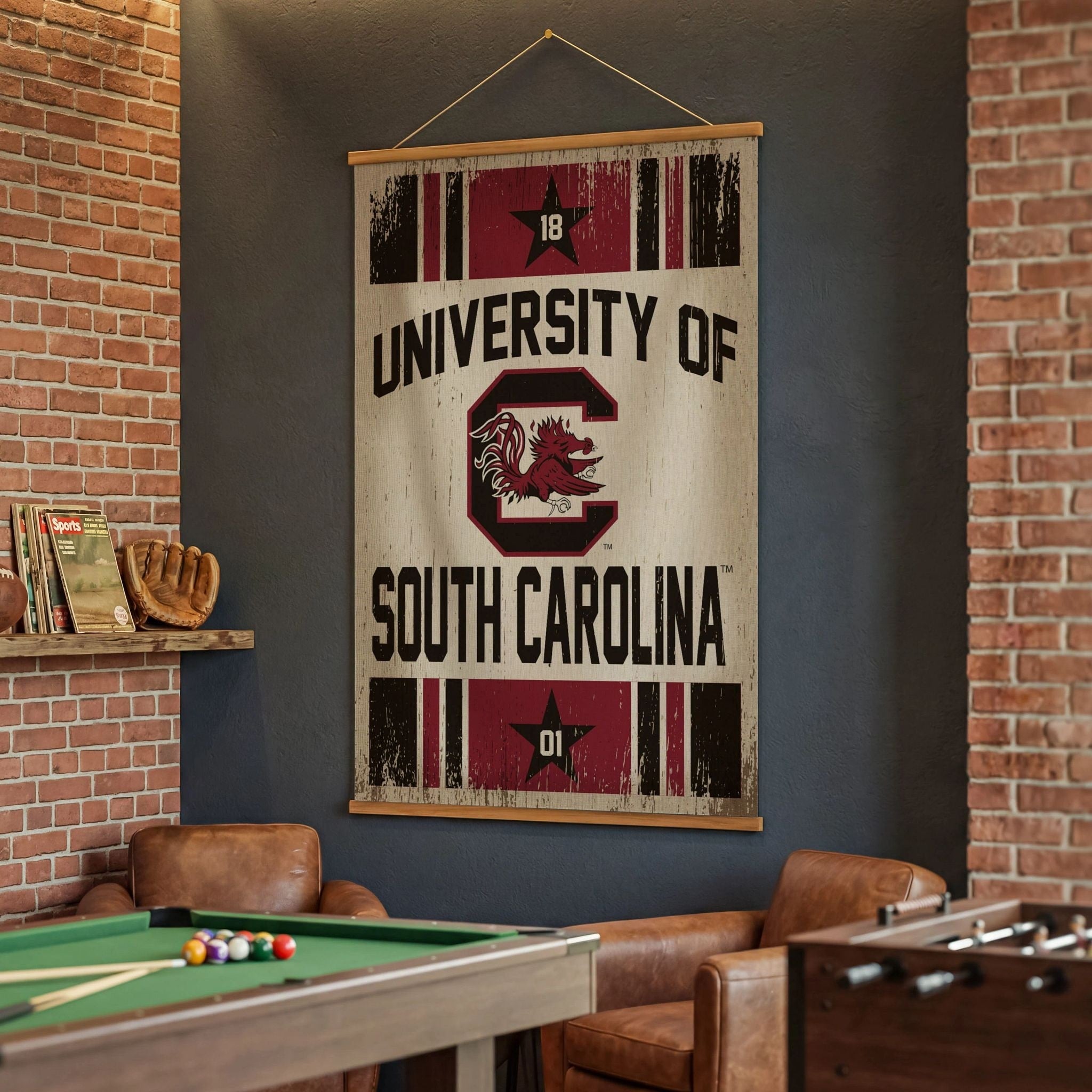 University Of South Carolina Canvas Wall Tapestry