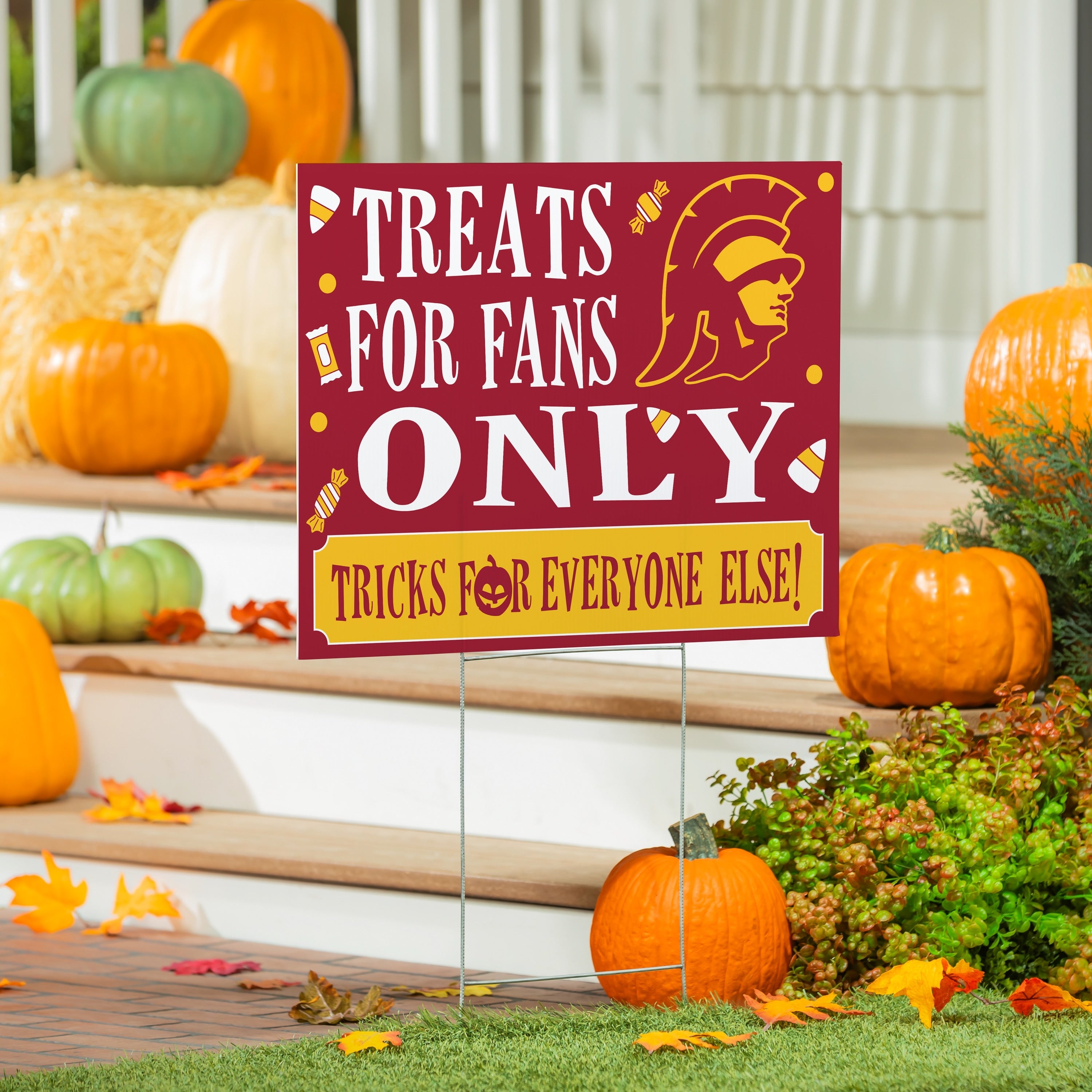 University Of Southern California Yard Sign Halloween Treats For Fans