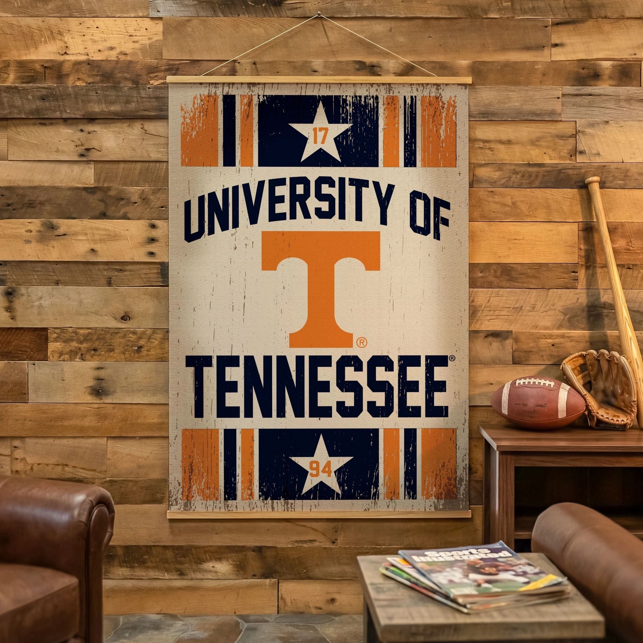 University Of Tennessee Canvas Wall Tapestry