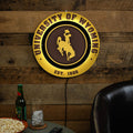 University Of Wyoming Led Metal Lit Wall Sign Decor