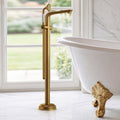 Upgraded Reinforced Freestanding Tub Faucet With 360 Swivel Spout High Flow Tub Filler