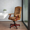 Bomber Brown Classic Executive Office Chair