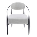 Upholstered Chair Arm Chair Padded Chair Stylish Accent Chair Beige Black Dressing Chair Vanity Chair