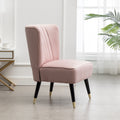 Upholstered Chair Side Chair Lobby Chair Leisure Chair Armless Chair Pink Corner Chair For Living Room