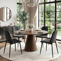 Upholstered Chenille Side Dining Chair Set Of 4