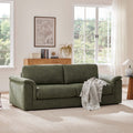 Upholstered Curved 3 Seat Sofa For Living Room