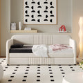 Upholstered Daybed Sofa Bed Twin Size With Trundle Bed