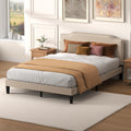 Upholstered Panel Bed With Nailed Headboard