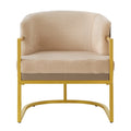 Upholstered Reading Chair Brown Armchair With Metal Frame Accent Chair Sofa Chair Leisure Chair Padded Chair