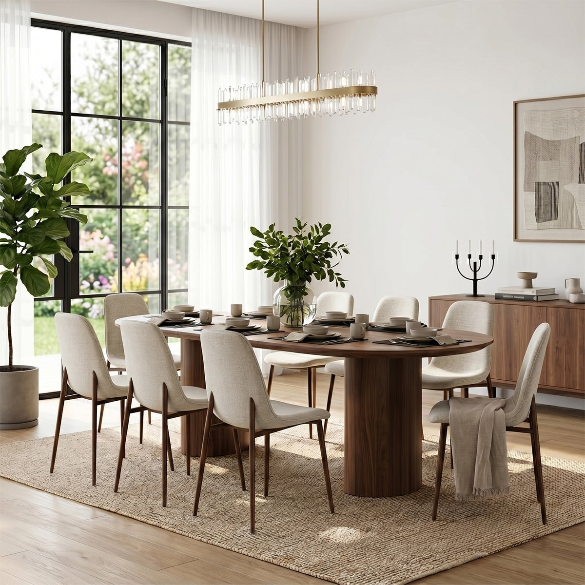 Upholstered Side Dining Chair Set Of 8