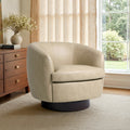 Upholstered Swivel Barrel Chair