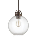 Capital Lighting Urban Collection 1 Light Burnished Bronze Mini Pendant