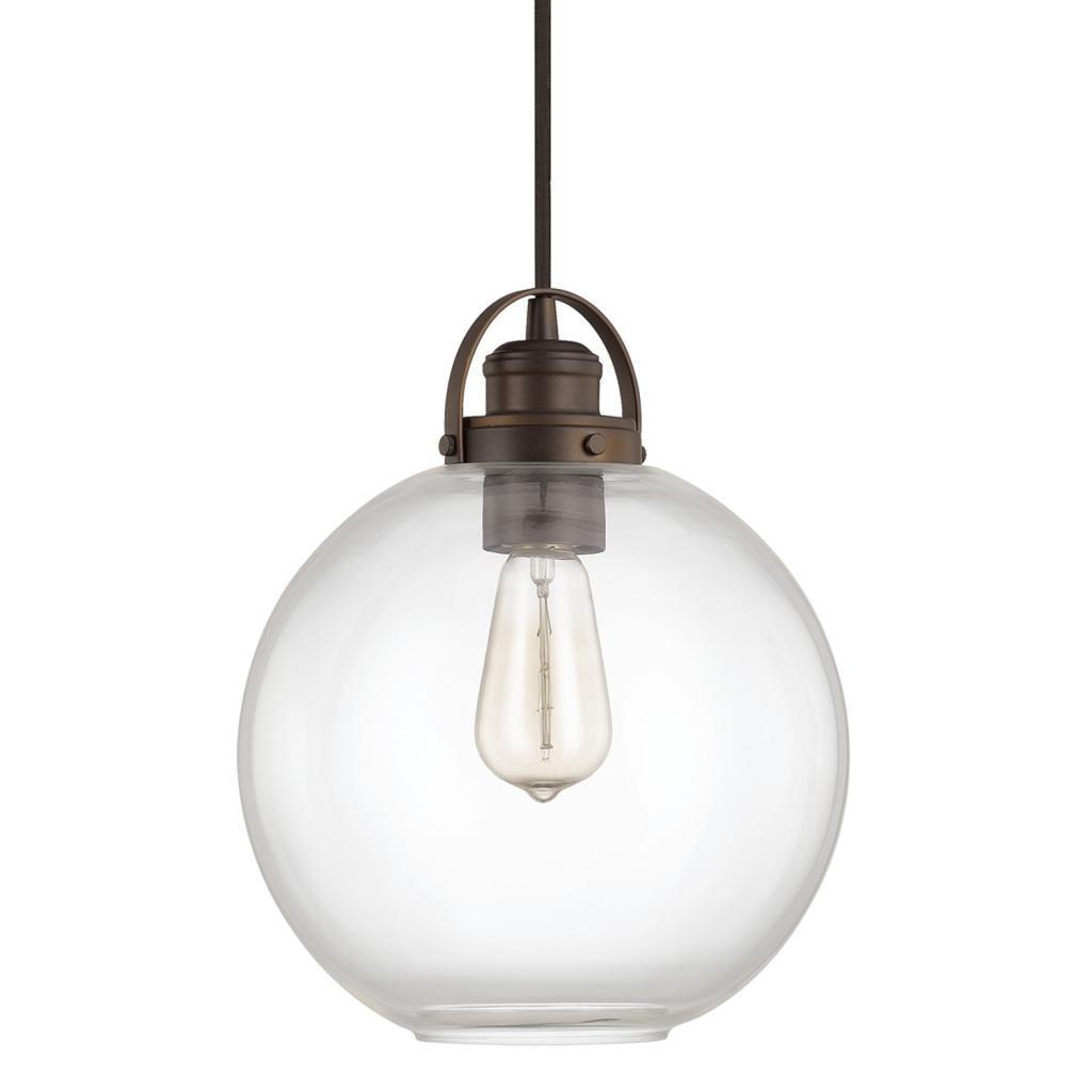 Capital Lighting Urban Collection 1 Light Burnished Bronze Mini Pendant