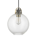 Capital Lighting Urban Collection 1 Light Graphite With Aged Brass Mini Pendant