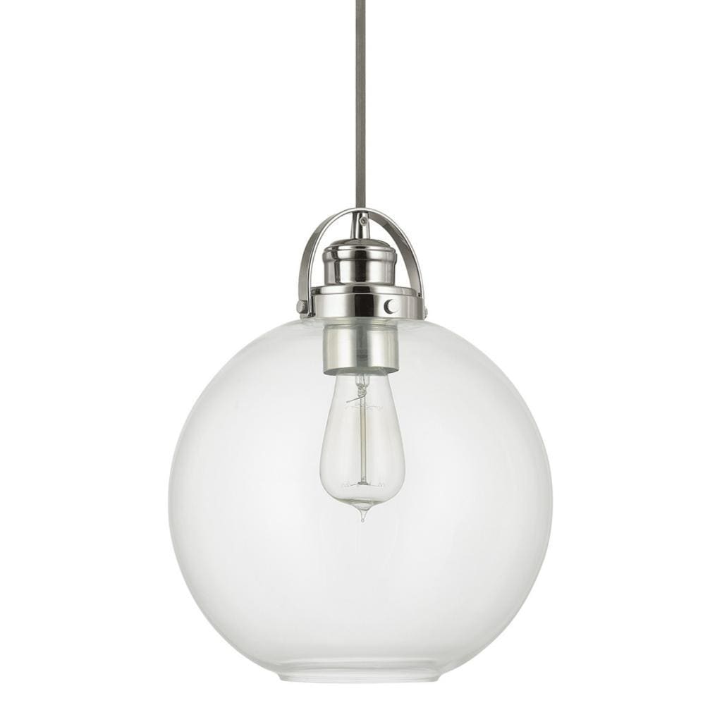 Capital Lighting Urban Collection 1 Light Polished Nickel Mini Pendant