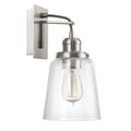 Capital Lighting Urban Collection 1 Light Brushed Nickel Wall Sconce