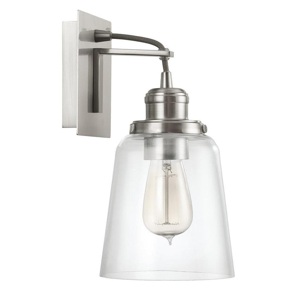 Capital Lighting Urban Collection 1 Light Brushed Nickel Wall Sconce