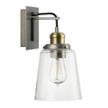 Capital Lighting Urban Collection 1 Light Graphite With Aged Brass Wall Sconce