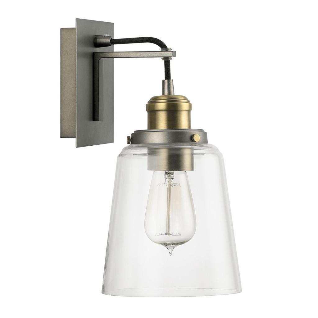 Capital Lighting Urban Collection 1 Light Graphite With Aged Brass Wall Sconce