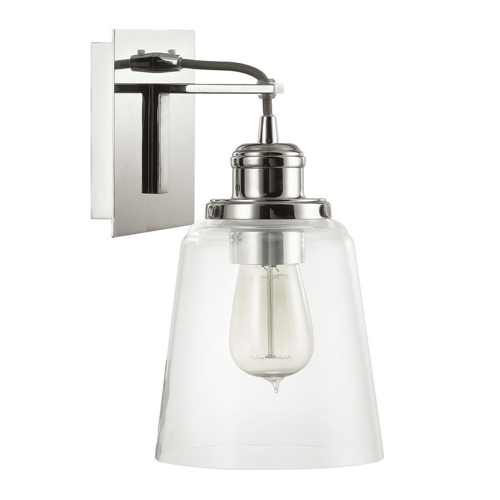 Capital Lighting Urban Collection 1 Light Polished Nickel Wall Sconce