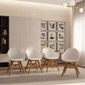Urban Element Wood Dining Chair With Cushion Set Of 4 4 Piece