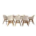 Urban Elements Nordic 9 Piece Dining Set With Cushions