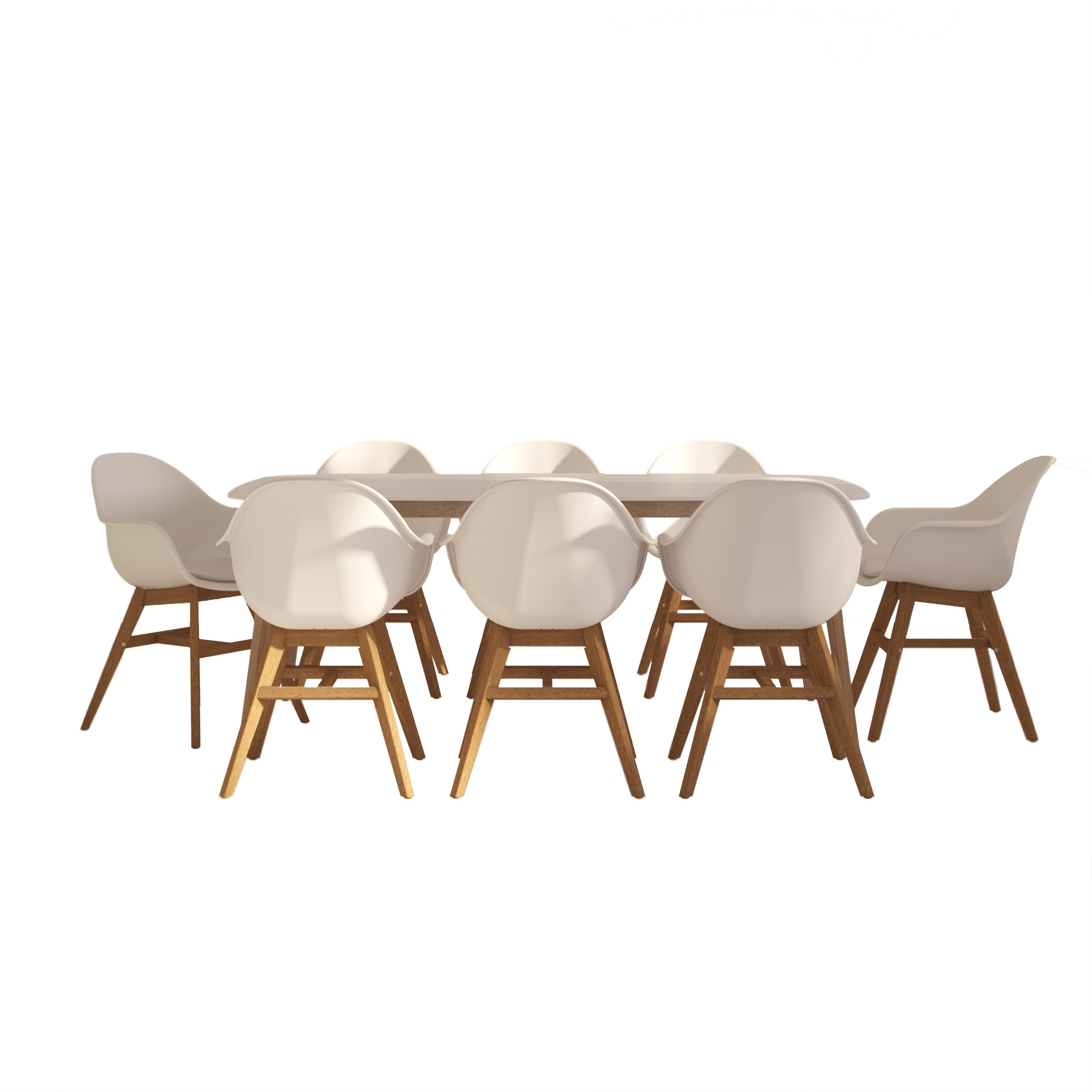 Urban Elements Nordic 9 Piece Dining Set With Cushions