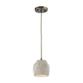 Urban Form 5 Inch Wide 1 Light Mini Pendant In Black Nickel 5In W X 5In D X 6In H