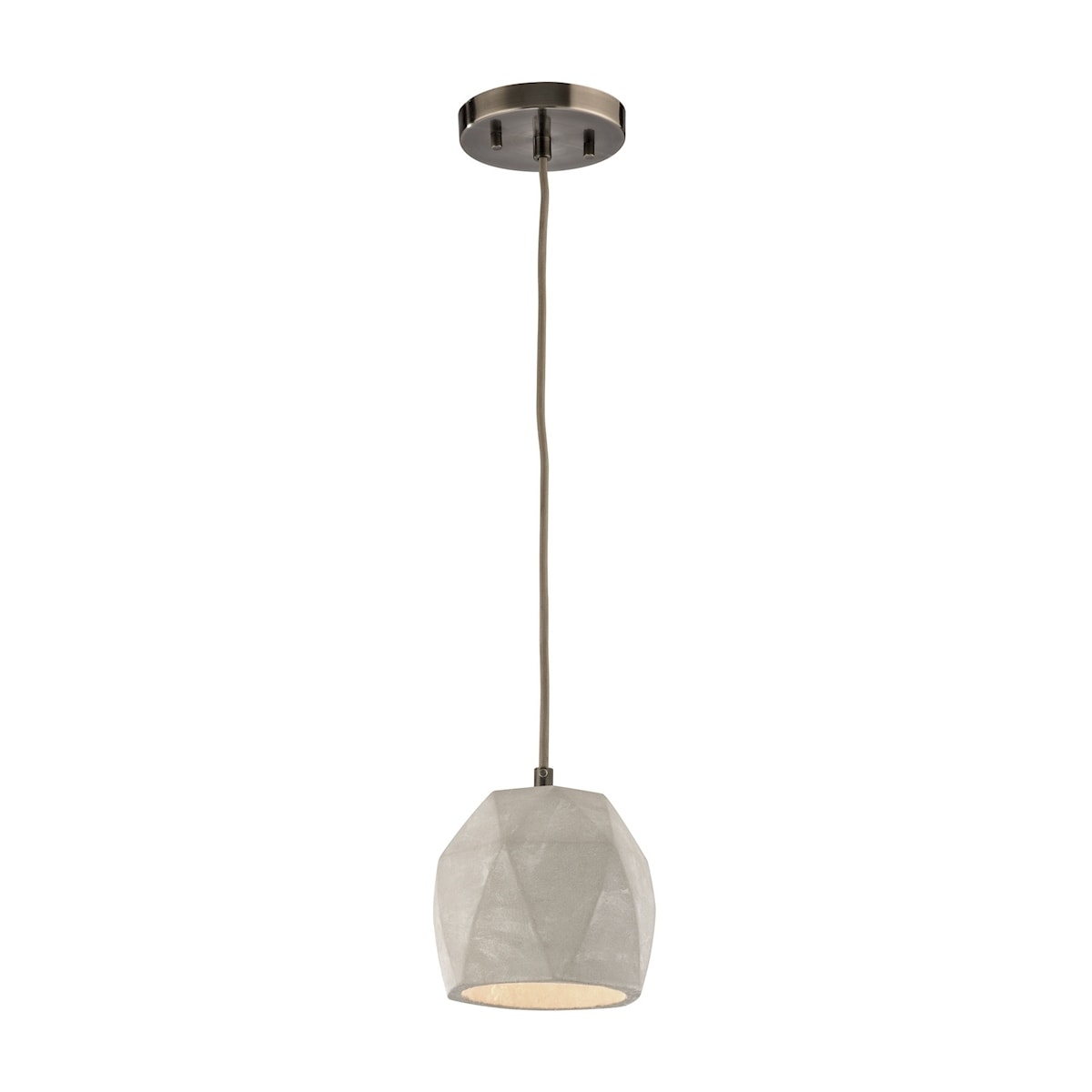 Urban Form 5 Inch Wide 1 Light Mini Pendant In Black Nickel 5In W X 5In D X 6In H