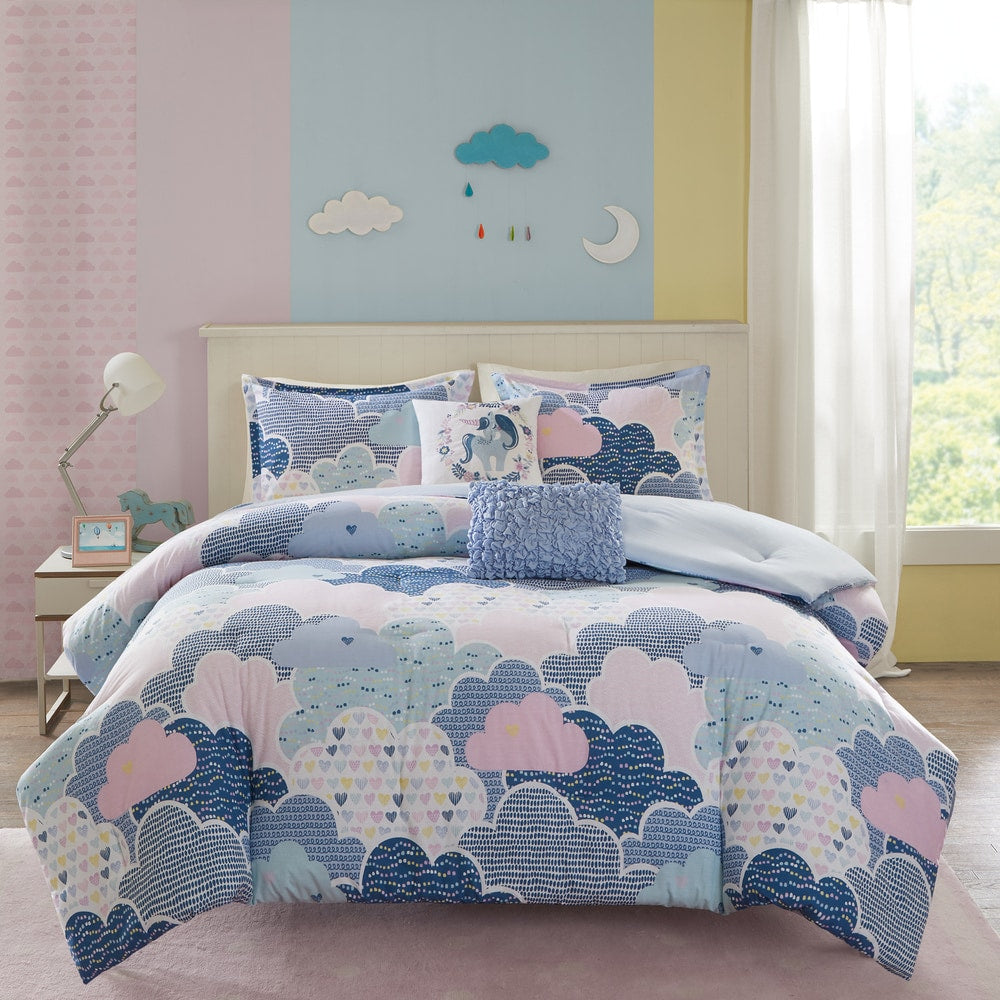 Urban Habitat Kids Bliss Blue Cotton Printed Comforter Set