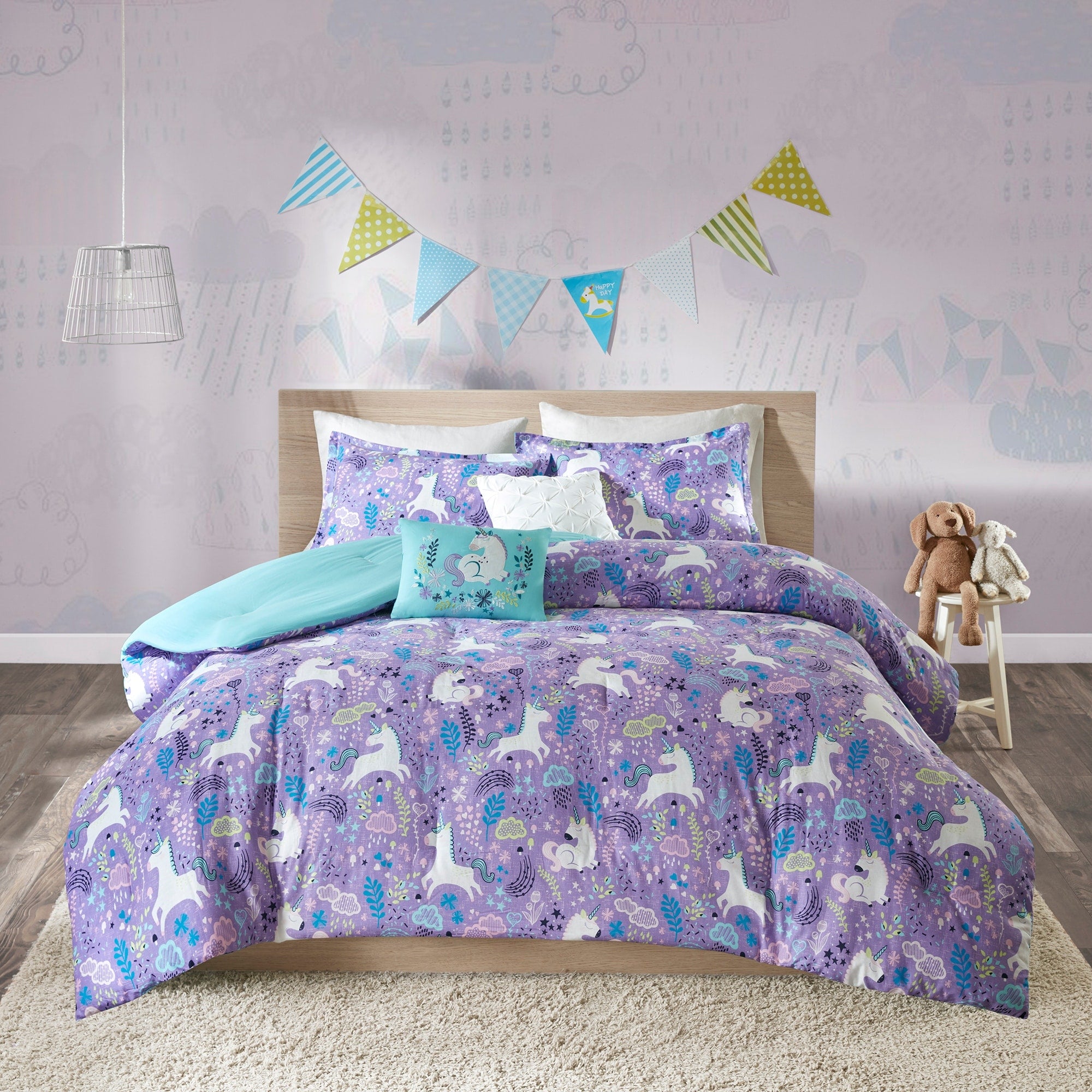 Urban Habitat Kids Ella Cotton Printed 5 Piece Comforter Set 2 Color Option