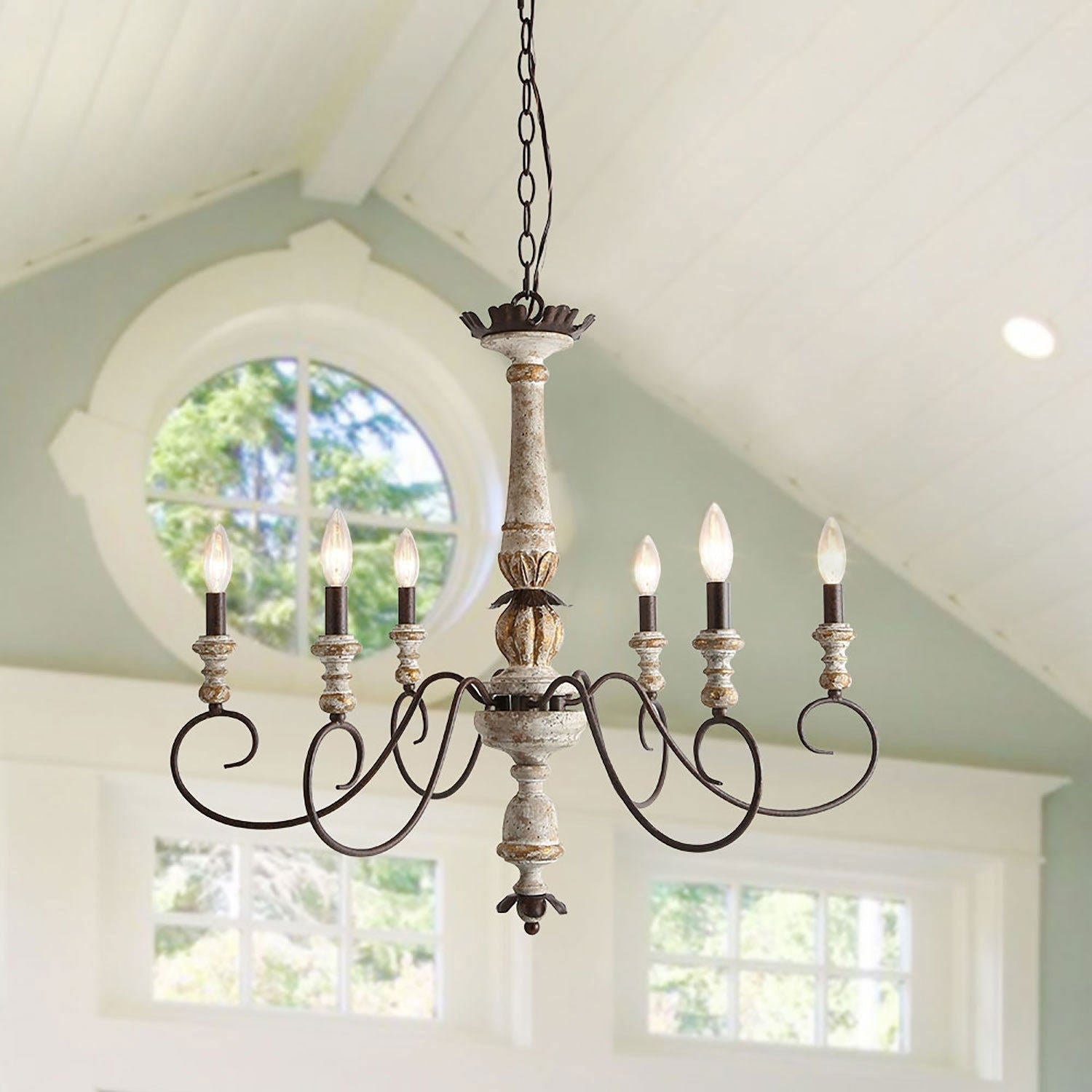 6 Light Rustic French Country Chandeliers Ceiling Lights