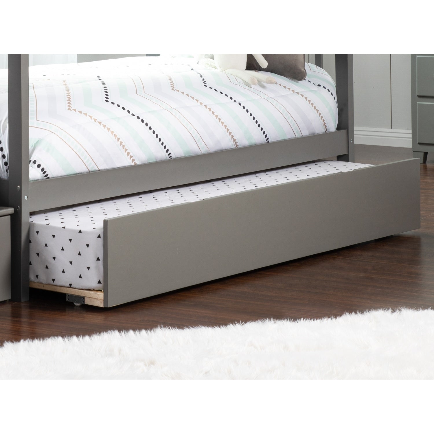 Urban Trundle Bed Twin Grey
