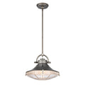 Urbanite 13 Inch Wide 1 Light Pendant In Satin Nickel 13In W X 13In D X 10.5In H