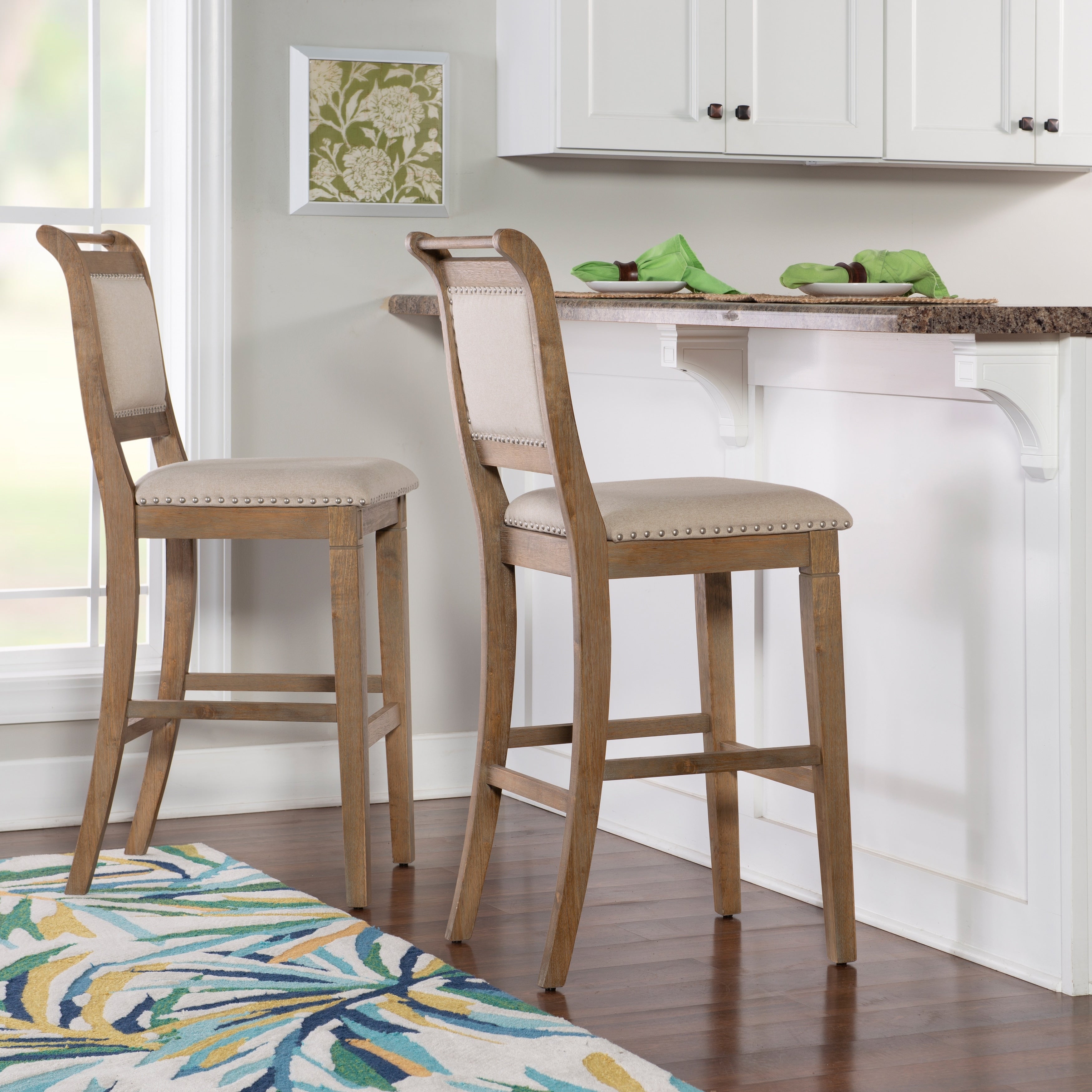 The Gray Barn Nook Natural 30 Inch Barstool