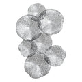 Uttermost 04210 Ripley Iron Lotus Wall Art Metallic Pewter