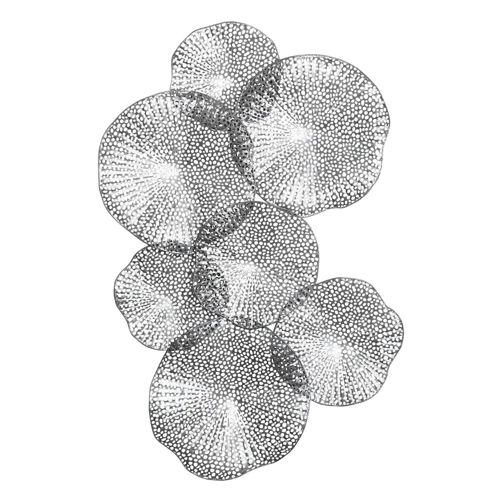 Uttermost 04210 Ripley Iron Lotus Wall Art Metallic Pewter