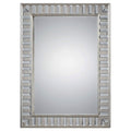 Uttermost 9046 Lanester 48 X 36 Wood Frame Flat Mirror Antiqued Silver
