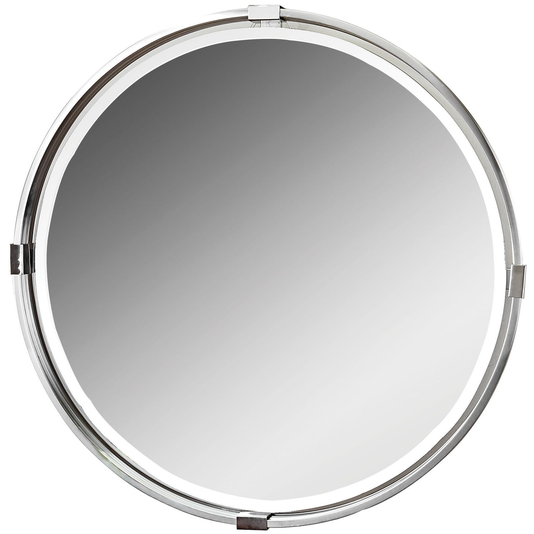 Uttermost 9109 Tazlina 29 Wide Metal Mirror Brushed Nickel