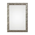 Uttermost 09359 Evelina 24 5 8 Inch Wide Rectangular Framed Beveled Mirror By Gr Burnished Metallic Silver