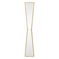 Uttermost 09381 Corbata 10 Inch Wide Specialty Framed Beveled Mirror By David Fr Antiqued Gold Leaf