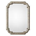 Uttermost 09385 Calanna 32 3 4 Inch Wide Rectangular Framed Flat Mirror By David Distressed Silver Leaf